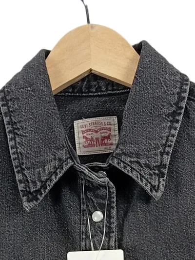 Levi Strauss & Co. Damen Jeanshemd Western Shirt Grau Gr. XS