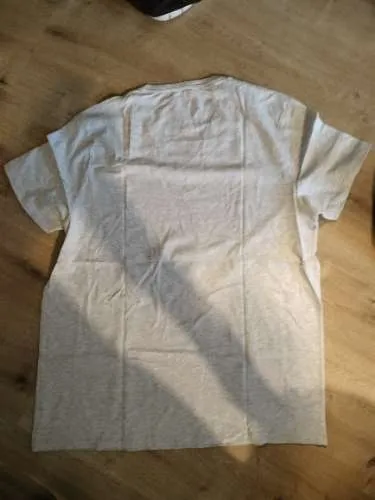 Burton Menswear London Herren T-Shirt V-Ausschnitt Grau Gr. L