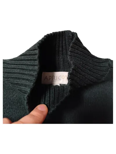 Apricot Pullover Damen Gr. S Grün Blau Strick Mock-Neck