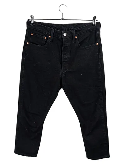 Levi's 501 S Jeans Straight Leg Damen W32 Schwarz Klassisch