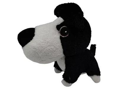 Big Headz Kuscheltier Hund Charmant Schwarz 12cm