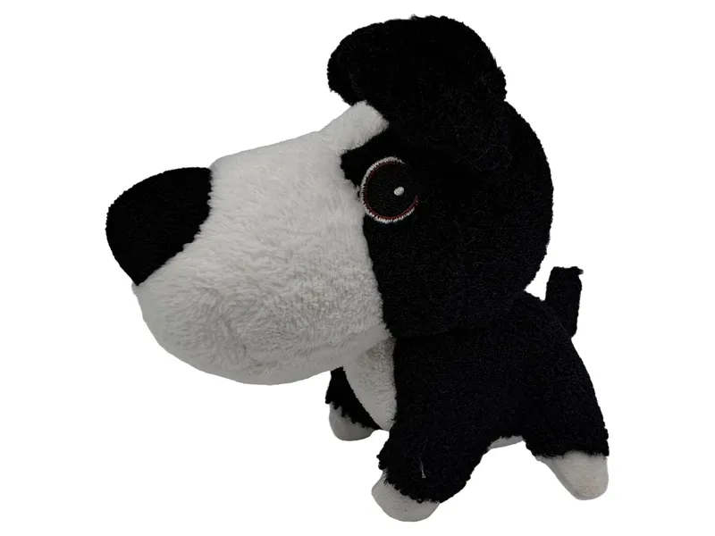 Big Headz Kuscheltier Hund Charmant Schwarz 12cm 1