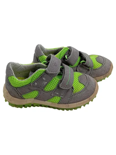 Ricosta Kinder Sneaker Schuhe Klettverschluss Grau Grün Größe 24