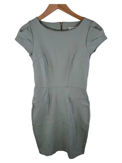 Closet London Businesskleid Damen Gr. 36 Türkis Bleistiftkleid Kurzarm