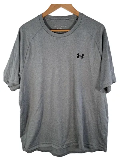 Under Armour Tech Tee Herren Sport T-Shirt Gr. L Grau Kurzarm