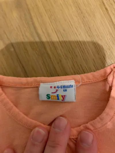 Smily Baby Mädchen T-Shirt Kurzarm Rosa Gr. 68 4-6 Monate Baumwolle