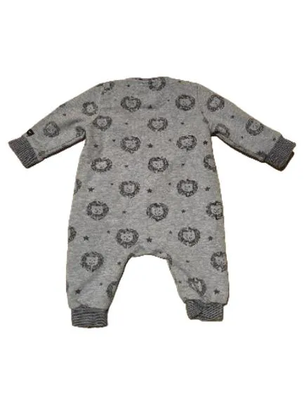 bellybutton Baby Strampler Einteiler Gr. 56 Blau Löwenmotiv Baumwolle 2