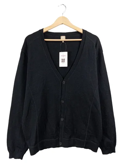 MAERZ Muenchen Herren Strickjacke Merino Wolle Schwarz Gr. 54 XXL Klassisch
