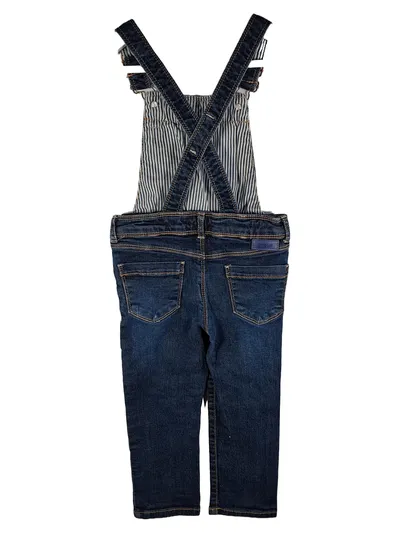 Okaïdi Jeans Latzhose Mädchen Gr. 98 Blau Denim Casual