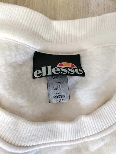 ellesse Herren Sweatshirt Gr. 50 L Beige Pullover Sportlich
