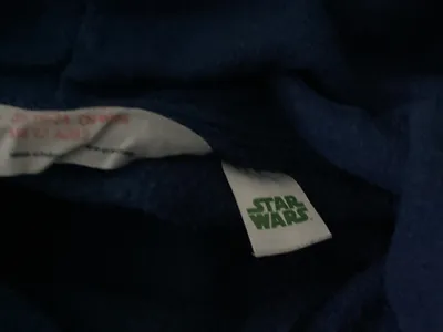 Star Wars Kinder Kapuzenpullover Hoodie Gr. 92 Blau Logo-Print