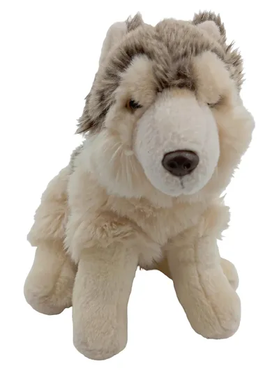 Bon Ton Toys Plüschtier Husky Hund 22cm Kuscheltier Beige Wolf