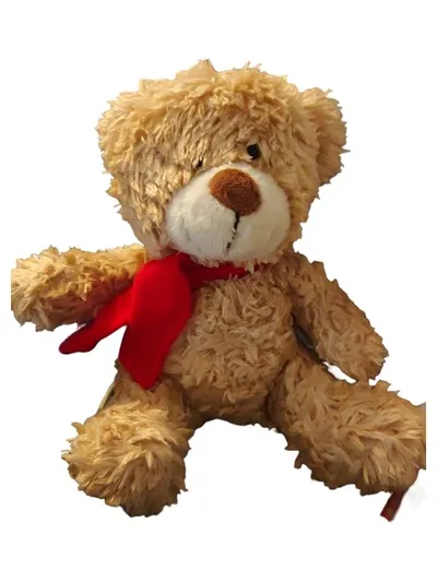 Amsel Teddybär Plüschtier mit Musik roter Schal 22cm Kuscheltier