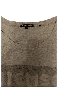 Chiemsee Damen T-Shirt Gr. XS Grau Kurzarm Casual Baumwolle 2
