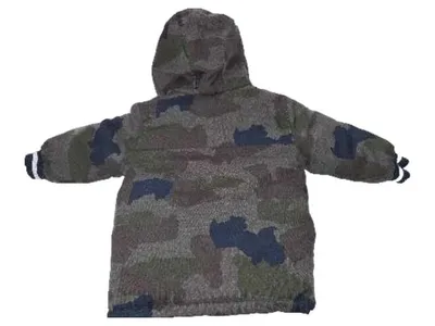 Timberland Kinder Winterjacke Camouflage Gr. 81/80 Kapuze Fellbesatz