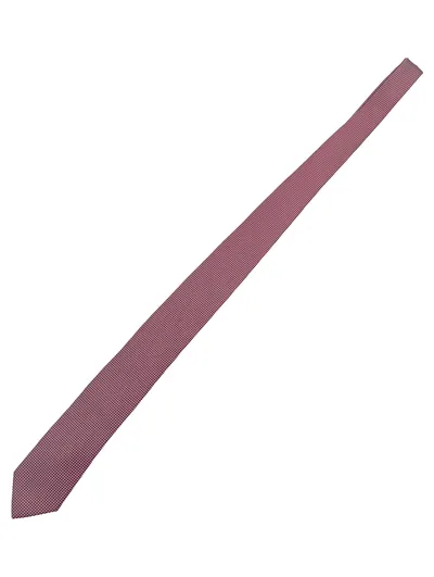 MARVELIS Krawatte Herren Rot Strukturmuster Seide 7 cm Breit Klassisch Business