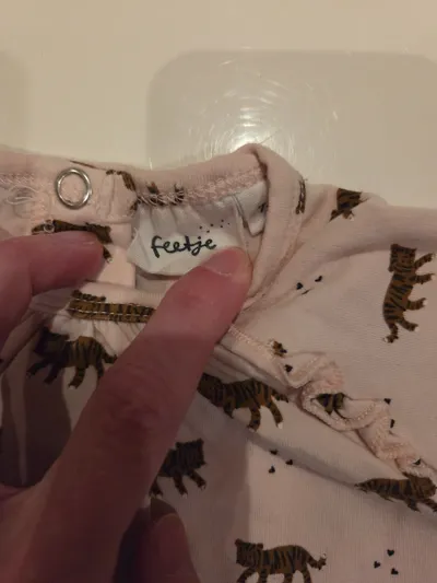 Feetje Baby Mädchen T-Shirt Gr. 74 Rosa Tiger-Muster Rüschen