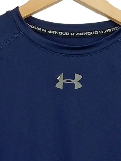 Under Armour Herren Compression Sport Shirt HeatGear Kurzarm Navy Blau Gr. M