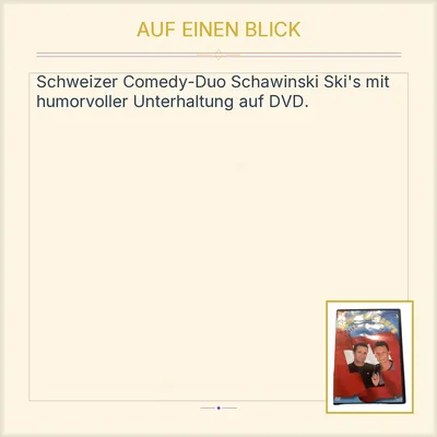 Schwiizer Ski's DVD Schweizer Komödie Mundart Kabarett Impuls