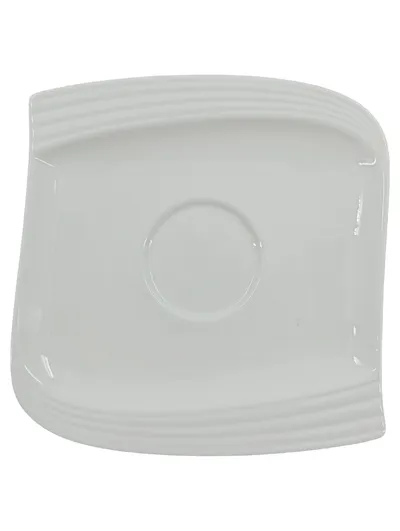 Bocuse d'Or Unterteller Weiß Porzellan 14, 5 cm Elegant