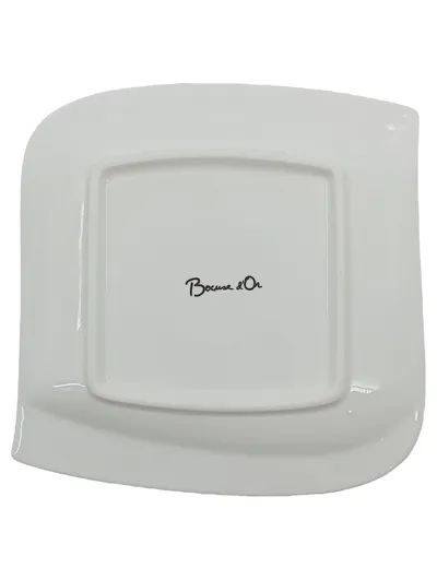 Bocuse d'Or Unterteller Weiß Porzellan 14, 5 cm Elegant