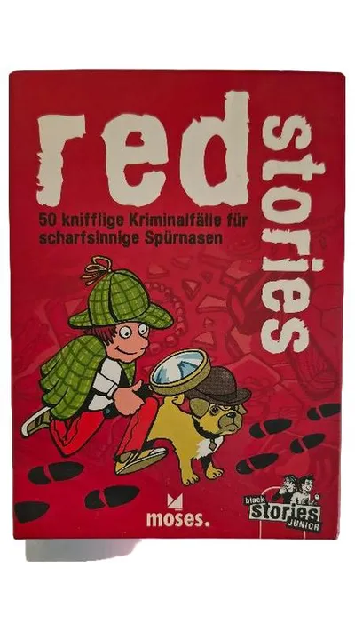moses. Red Stories 50 knifflige Kriminalfälle Rätselspiel Black Stories Junior