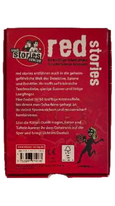 moses. Red Stories 50 knifflige Kriminalfälle Rätselspiel Black Stories Junior