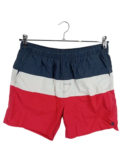 French Connection Badeshorts Herren Gr. L Blau Weiß Rot Maritim
