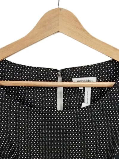 Alain Manoukian Damen Businesskleid Gr. M Schwarz Gepunktet Peplum
