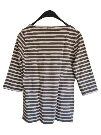 Darling Harbour Damen Langarmshirt Gr. L gestreift Oliv Weiß Maritim