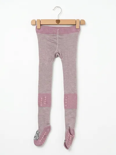 Disney Baby Strumpfhose Mädchen Gr. 86/92 Rosa Gestreift ABS