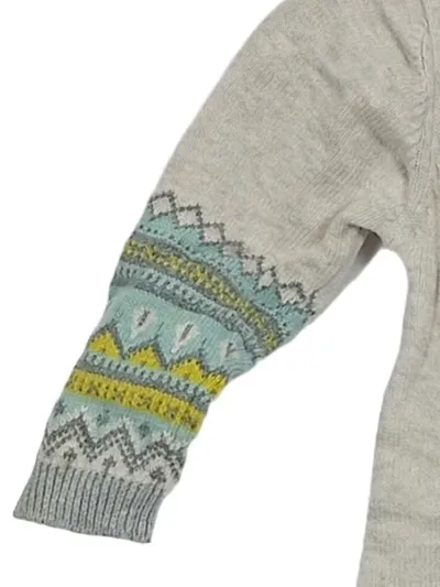 ALANA Baby Strampler Strick Gr. 62 Beige Fair Isle Organic Cotton