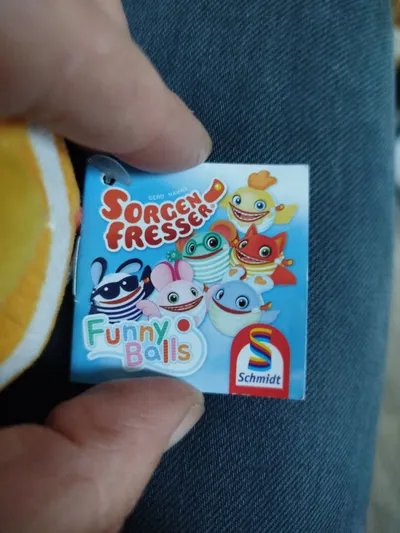 Sorgenfresser Funny Balls Plüschtier Orange Kuscheltier Mini 7cm