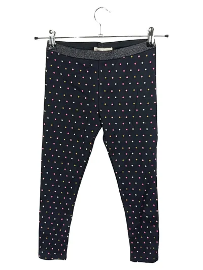 Sfera Kinder Mädchen Leggings Blümchen Schwarz Gr. 140/152 Glitzerband
