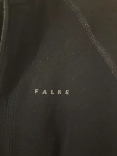 FALKE Herren Funktionsshirt Langarm Reißverschluss Schwarz Gr. L