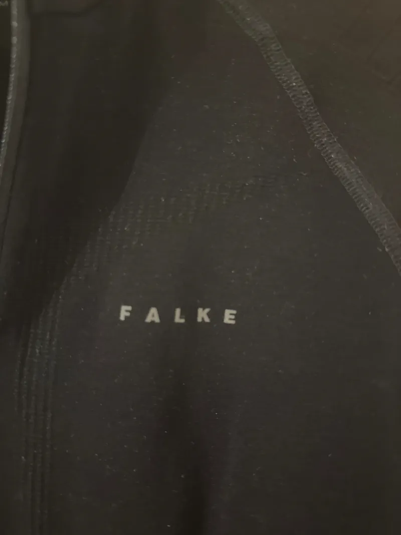 FALKE Herren Funktionsshirt Langarm Reißverschluss Schwarz Gr. L 2