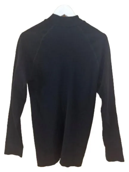 FALKE Herren Funktionsshirt Langarm Reißverschluss Schwarz Gr. L 3