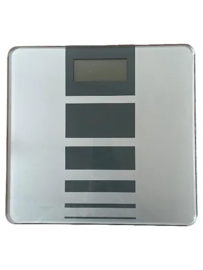Beurer GS 04 Personenwaage bis 180kg LCD Display Glaswaage Silber Grau