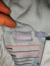 Disney Frozen Winterjacke Kinder Kapuze Reißverschluss Blau Gr. 92 3