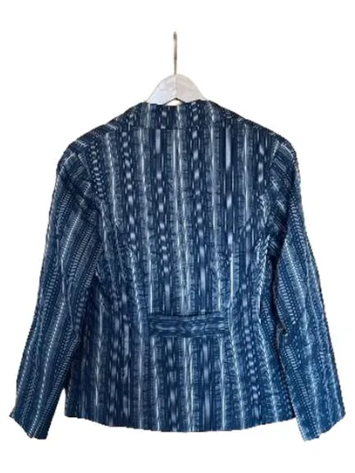 BiBA Damen Blazer Gr. 42 Gestreift Braun Business Jacke