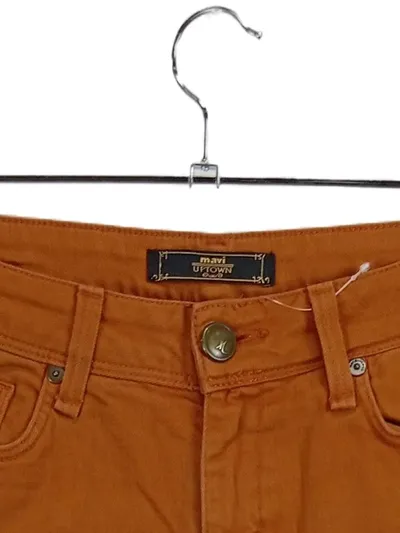 Mavi Uptown Damen Stoffhose W27/32 Orange Slim Fit Stretch Jeans