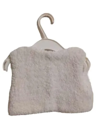 Topolino Mädchen Weste Fleece Gr. 104 Weiß Blumen Stickerei