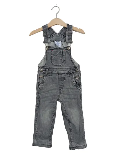 Palomino Latzhose Jeans Kinder Gr. 86 Grau Denim Baumwolle