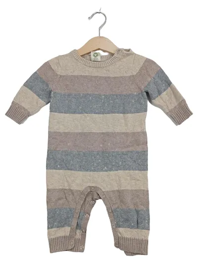 ALANA Baby Strampler Gr. 62 gestreift Baumwolle Wolle organic