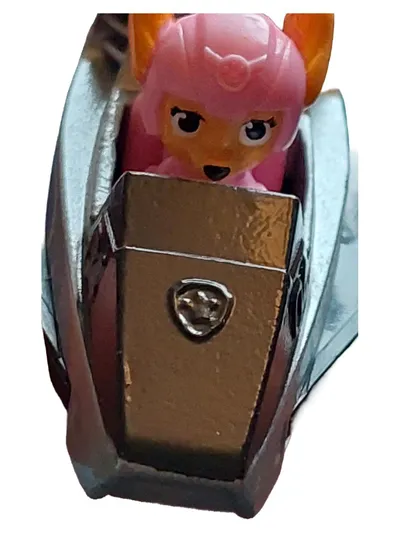 Paw Patrol Skye Jet Flugzeug Fahrzeug mit Figur Spielzeug Kinder Silber 10cm