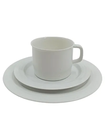 Thomas Kaffeeservice 3-teilig Tasse Untertasse Kuchenteller Porzellan Weiß