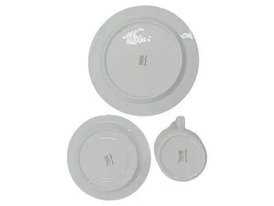 Thomas Kaffeeservice 3-teilig Tasse Untertasse Kuchenteller Porzellan Weiß