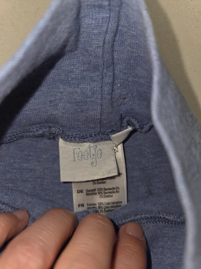 Feetje Baby Jogginghose Gr. 74 Blau Bio-Baumwolle Mädchen 3