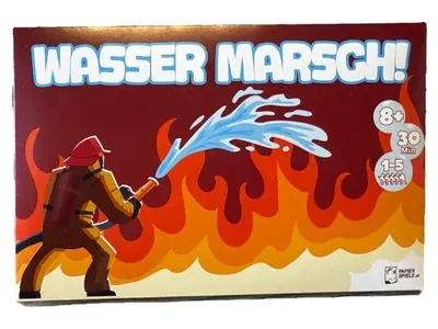 Wasser Marsch! Papier Spiele Brettspiel Feuerwehr Legespiel ab 8 Jahre