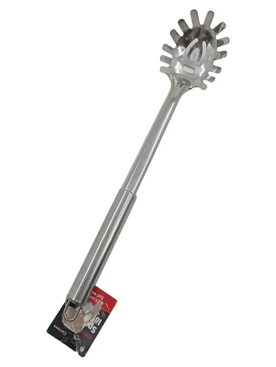 Edelstahl Spaghettilöffel Nudelschöpfer Pasta Löffel Küche Silber
